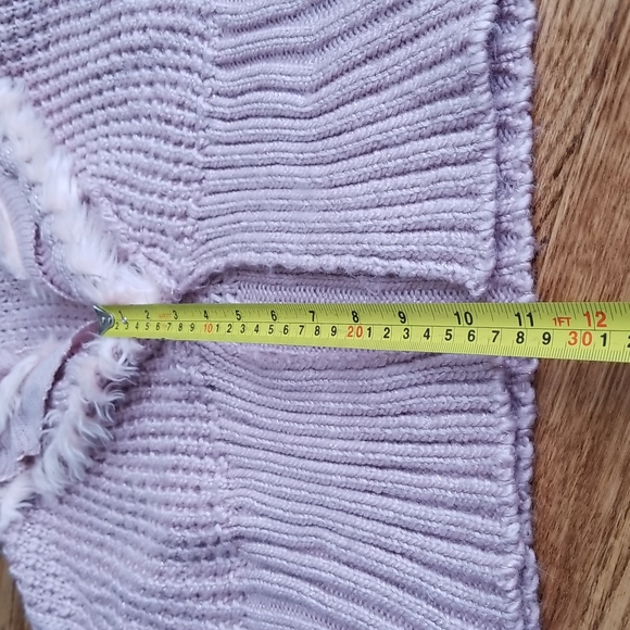 (M) Simply Couture Cozy Knit Long Sleeve Wool Blend Rose Gold Details Cottage - Picture 7 of 10